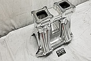 Weiand Aluminum Intake Manifold AFTER Chrome-Like Metal Polishing - Aluminum Polishing