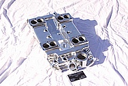 Offenhauser V8 4 Deuce Aluminum Intake Manifold AFTER Chrome-Like Metal Polishing and Buffing Services