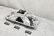 Brodix Aluminum Intake Manifold AFTER Chrome-Like Metal Polishing and Buffing Services - Aluminum Polishing Services 