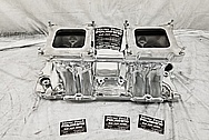 Weiand AluminumV8 Intake Manifold AFTER Chrome-Like Metal Polishing and Buffing Services - Aluminum Polishing Services 