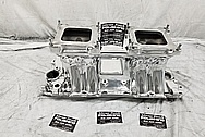 Weiand AluminumV8 Intake Manifold AFTER Chrome-Like Metal Polishing and Buffing Services - Aluminum Polishing Services 