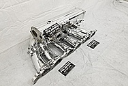 1993 - 1998 Toyota Supra Aluminum Upepr and Lower Intake Manifold AFTER Chrome-Like Metal Polishing and Buffing Services - Aluminum Polishing 