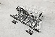 1993 - 1998 Toyota Supra Aluminum Upepr and Lower Intake Manifold AFTER Chrome-Like Metal Polishing and Buffing Services - Aluminum Polishing 