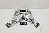 Aluminum V8 Intake Manifold AFTER Chrome-Like Metal Polishing and Buffing Services - Aluminum Polishing