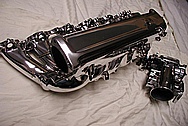 Toyota Supra 2JZGTE Aluminum Intake Manifold AFTER Chrome-Like Metal Polishing and Buffing Services