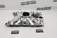 Edelbrock Aluminum 8 Cylinder Intake Manifold AFTER Chrome-Like Metal Polishing and Buffing Services - Aluminum Polishing