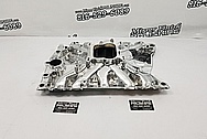 Edelbrock Aluminum 8 Cylinder Intake Manifold AFTER Chrome-Like Metal Polishing and Buffing Services - Aluminum Polishing