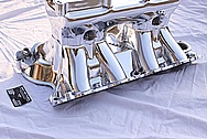 Offenhauser Tunnelram Aluminum Intake Manifold AFTER Chrome-Like Metal Polishing and Buffing Services