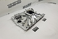 Edelbrock Aluminum 8 Cylinder Intake Manifold AFTER Chrome-Like Metal Polishing and Buffing Services - Aluminum Polishing