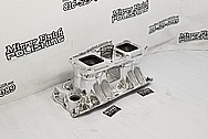 Weiand Aluminum V8 Intake Manifold AFTER Chrome-Like Metal Polishing and Buffing Services - Aluminum Polishing