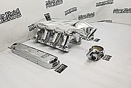 LSX Aluminum 8 Cylinder Intake Manifold, Valve Covers and Throttle Body AFTER Chrome-Like Metal Polishing and Buffing Services - Aluminum Polishing