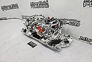 Edelbrock Aluminum V8 Intake Manifold and Carburetors AFTER Chrome-Like Metal Polishing and Buffing Services / Restoration Services - Aluminum Polishing