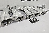 Toyota Supra 2JZ-GTE Aluminum 6 Cylinder Intake Manifold AFTER Chrome-Like Metal Polishing and Buffing Services / Restoration Services - Aluminum Polishing Plus Custom Performance Porting Services - Horsepower Performance Modifications