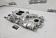 Edelbrock Performer RPM Aluminum 8 Cylinder Intake Manifold Project AFTER Chrome-Like Metal Polishing and Buffing Services / Restoration Services - Aluminum Polishing