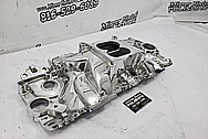 Edelbrock Performer RPM Aluminum 8 Cylinder Intake Manifold Project AFTER Chrome-Like Metal Polishing and Buffing Services / Restoration Services - Aluminum Polishing