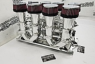 Ingles Aluminum Intake Manifold, Throttle Bodies and Stacks AFTER Chrome-Like Metal Polishing and Buffing Services / Restoration Services - Aluminum Polishing