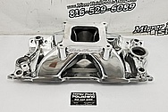 Edelbrock Aluminum Intake Manifold AFTER Chrome-Like Metal Polishing and Buffing Services / Restoration Services - Aluminum Polishing