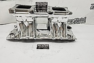 Weiand Aluminum V8 Intake Manifold AFTER Chrome-Like Metal Polishing and Buffing Services / Restoration Services - Aluminum Polishing