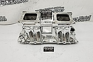 Weiand Aluminum V8 Intake Manifold AFTER Chrome-Like Metal Polishing and Buffing Services / Restoration Services - Aluminum Polishing