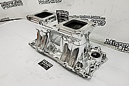 Weiand Aluminum V8 Intake Manifold AFTER Chrome-Like Metal Polishing and Buffing Services / Restoration Services - Aluminum Polishing