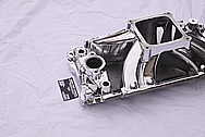 Edelbrock V8 Aluminum Intake Manifold AFTER Chrome-Like Metal Polishing and Buffing Services