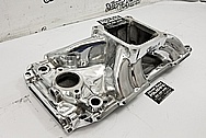 Edelbrock Victor Aluminum V8 Intake Manifold AFTER Chrome-Like Metal Polishing and Buffing Services / Restoration Services - Aluminum Polishing