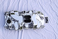 Chevy Corvette 427 V8 Aluminum Intake Manifold AFTER Chrome-Like Metal Polishing and Buffing Services