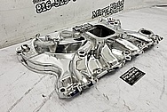 Edelbrock Torker II Aluminum Intake Manifold AFTER Chrome-Like Metal Polishing and Buffing Services - Aluminum Polishing Service - Intake Polishing