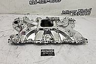 Edelbrock Torker II Aluminum Intake Manifold AFTER Chrome-Like Metal Polishing and Buffing Services - Aluminum Polishing Service - Intake Polishing