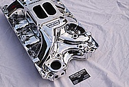 Ford 429 V8 Aluminum Intake Manifold AFTER Chrome-Like Metal Polishing and Buffing Services