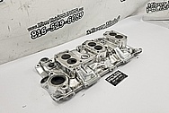 Offenhauser V8 Aluminum Intake Manifold and Cylinder Head Project AFTER Chrome-Like Metal Polishing and Buffing Services - Intake Manifold Polishing Services