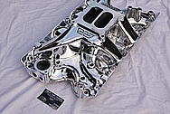 Ford 429 V8 Aluminum Intake Manifold AFTER Chrome-Like Metal Polishing and Buffing Services