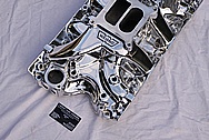 Ford 429 V8 Aluminum Intake Manifold AFTER Chrome-Like Metal Polishing and Buffing Services