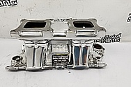 Weiand V8 Aluminum Intake Manifold AFTER Chrome-Like Metal Polishing - Aluminum Polishing - Intake Manifold Polishing