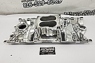 Edelbrock Performer RPM V8 Aluminum Intake Manifold AFTER Chrome-Like Metal Polishing - Aluminum Polishing - Intake Manifold Polishing