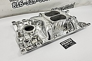 Edelbrock Performer RPM V8 Aluminum Intake Manifold AFTER Chrome-Like Metal Polishing - Aluminum Polishing - Intake Manifold Polishing