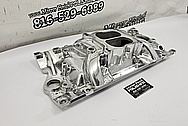 Edelbrock Performer RPM V8 Aluminum Intake Manifold AFTER Chrome-Like Metal Polishing - Aluminum Polishing - Intake Manifold Polishing