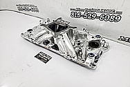 Edelbrock Aluminum V8 Intake Manifold AFTER Chrome-Like Metal Polishing and Buffing Services / Restoration Services - Intake Manifold Polishing 