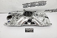 Edelbrock Aluminum V8 Intake Manifold AFTER Chrome-Like Metal Polishing and Buffing Services / Restoration Services - Intake Manifold Polishing 