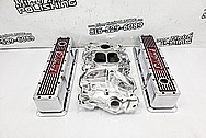 Edelbrock Performer Aluminum V8 Intake Manifold AFTER Chrome-Like Metal Polishing and Buffing Services / Restoration Services - Intake Manifold Polishing