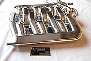 Ford Contour V6 Aluminum Intake Manifold AFTER Chrome-Like Metal Polishing and Buffing Services