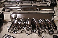 Toyota Supra 2JZGTE Aluminum Intake Manifold AFTER Chrome-Like Metal Polishing and Buffing Services