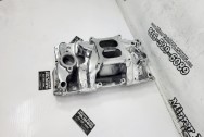 Edelborck Aluminum Intake Manifold AFTER Chrome-Like Metal Polishing and Buffing Services / Restoration Services - Intake Manifold Polishing 