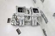 Weiand Aluminum Intake Manifold AFTER Chrome-Like Metal Polishing and Buffing Services / Restoration Services - Intake Manifold Polishing