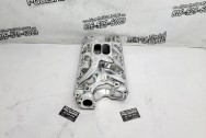 Edelbrock Performer RPM Aluminum Intake Manifold AFTER Chrome-Like Metal Polishing - Aluminum Polishing - Intake Manifold Polishing Services