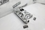 Edelbrock Performer RPM Aluminum Intake Manifold AFTER Chrome-Like Metal Polishing - Aluminum Polishing - Intake Manifold Polishing Services