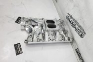 Edelbrock Performer RPM Aluminum Intake Manifold AFTER Chrome-Like Metal Polishing - Aluminum Polishing - Intake Manifold Polishing Services