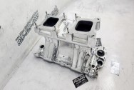 Weiand Aluminum Intake Manifold AFTER Chrome-Like Metal Polishing and Buffing Services / Restoration Services - Intake Manifold Polishing Service 