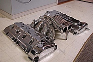 Ford Mustang Cobra V8 Aluminum Valve Covers AFTER Chrome-Like Metal Polishing and Buffing Services