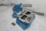 Aluminum Blower Intake Manifold AFTER Chrome-Like Metal Polishing - Aluminum Polishing - Plus Custom Painting